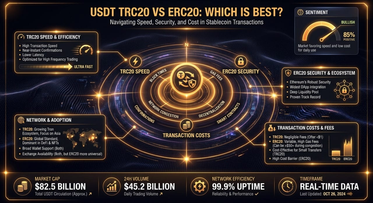 USDT TRC20 vs ERC20 Difference: Which is Best?