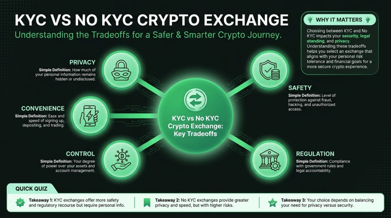 KYC vs No KYC Crypto Exchange: Key Tradeoffs