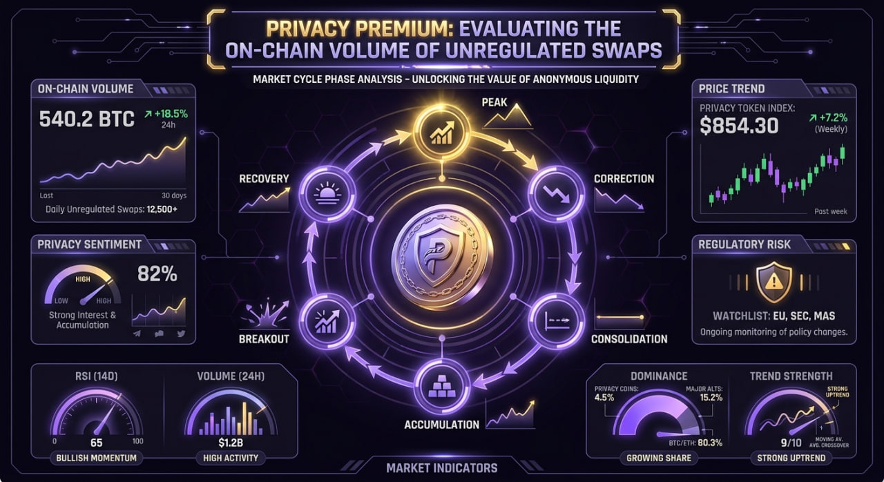 Privacy Premium: Evaluating the On-Chain Volume of Unregulated Swaps