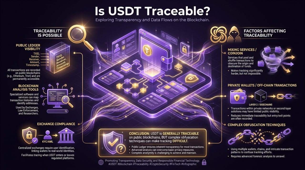 Is USDT Traceable? Tether Privacy Explained